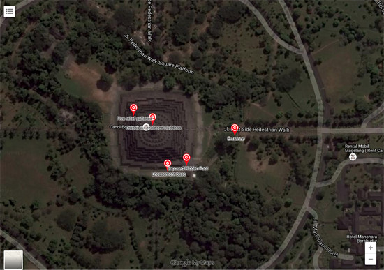 Spotlight Map of Borobudur Temple in Java, Indonesia • Approach Guides
